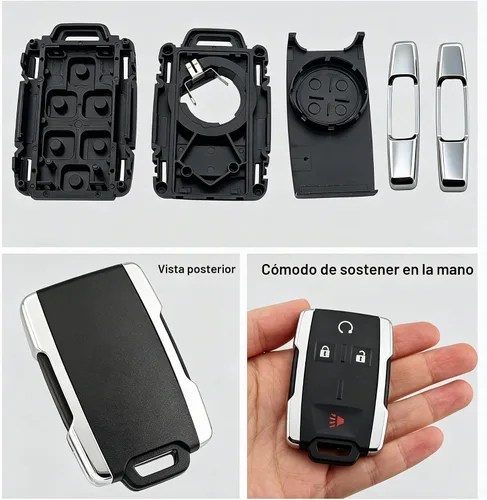 Vista 7 de Funda de Llave Inteligente para Chevy Chevrolet Silverado Colorado/GMC Sierra Canyon 2014 2015 2016 2017 M3N-32337100 Funda de Control Remoto