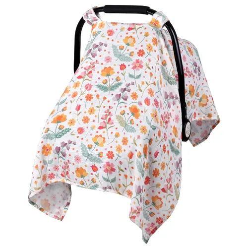 Vista 12 de Metplus Funda de muselina para asiento de coche para bebés, funda transpirable para asiento de coche infantil, funda ligera para portabebés
