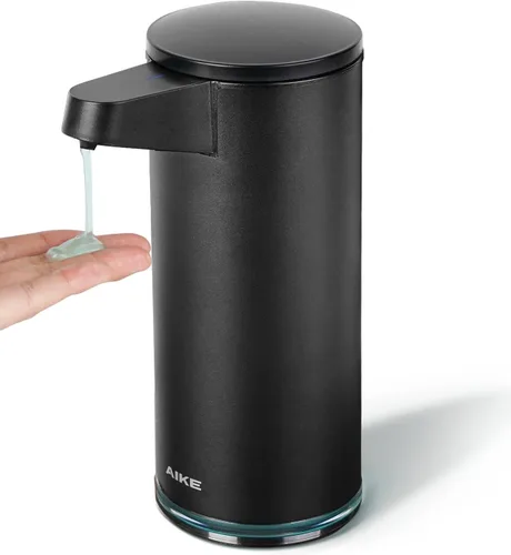 Vista 7 de Aike SensePro Dispensador Automático de Jabón Tipo-C Recargable, Acabado de Acero Inoxidable Cepillado 12.8 fl.oz. para Jabón Líquido Type-C