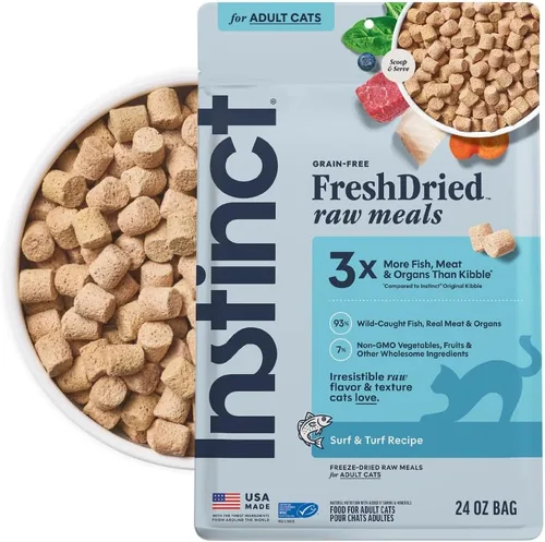Vista 10 de Instinct Freeze Dried Raw Meals, Natural Cat Food, Chicken, 9.5 oz. Bag