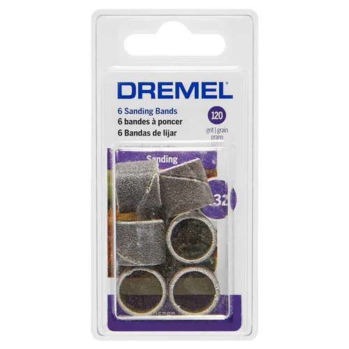 Vista 7 de Dremel 432 - Bandas de lijado de 1/2 pulgada de grano 120, paquete de 6 unidades, accesorio para herramienta giratoria