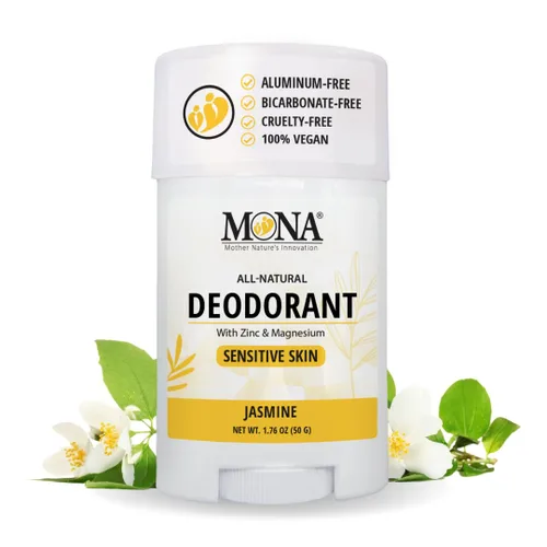 Vista 15 de MONA BRANDS - Desodorante natural para mujeres y hombres, para pieles sensibles, sin aluminio ni bicarbonato de sodio