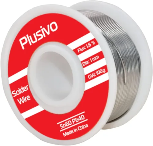 Vista 3 de Kit de fundente de alambre de soldadura y pasta de colofonia - Alambre de soldadura de núcleo de colofonia de plomo de estaño 60-40