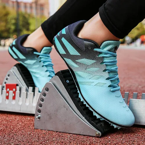 Vista 6 de Zapatos deportivos deportivos profesionales para correr de 100 a 1,312.3 ft para hombres, mujeres, niños y niñas, 8 picos