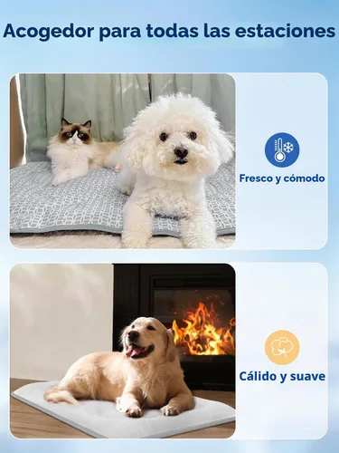 Vista 6 de Rywell - Tapete de enfriamiento reversible grueso para perros para todas Gris