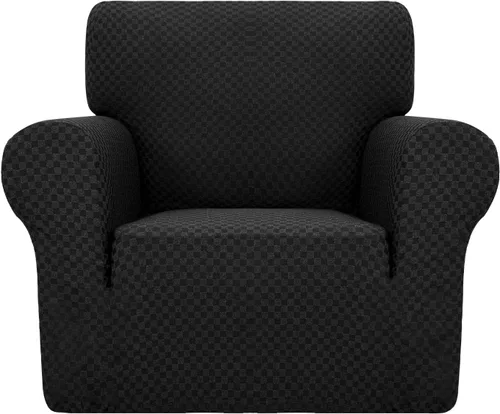 Vista 64 de YEMYHOM Funda para sofá con diseño jacquard de alta elasticidad, funda para silla de sala de estar, a prueba de mascotas, perros y gatos