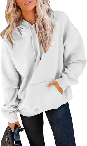 Vista 57 de Yuccalley Sudaderas con capucha y bolsillo de manga larga para mujer