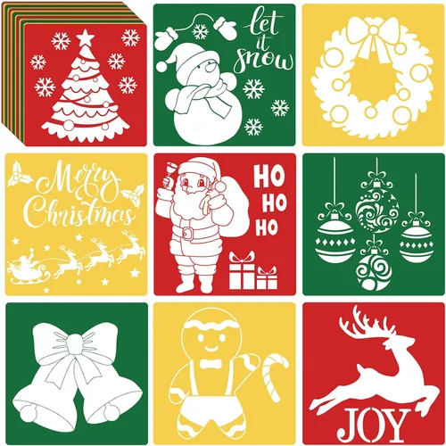 Vista 14 de 36 plantillas de dibujo de animales para niños de 8 pulgadas, plantillas de tiza para acera, pintura grande, lavable, reutilizable, animales