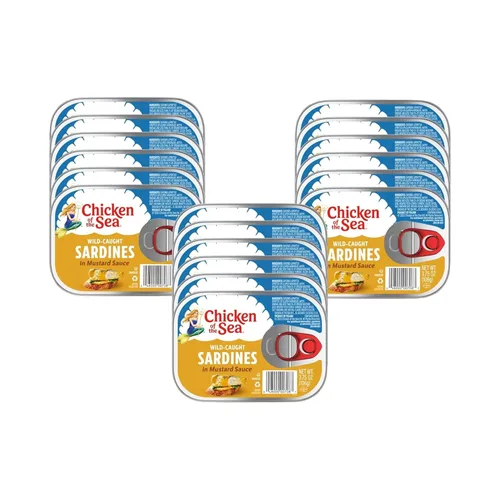 Vista 19 de Chicken of the Sea - Sardinas en salsa picante de Louisiana, 3.53 onzas. Paquete (Caja de 36), Sardinas capturadas en el medio silvestre