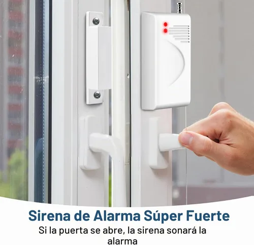Vista 3 de Sistema de alarma WiFi para el hogar, sistema de alarma inalámbrico con sensor de movimiento de 120 dB, sensor de alarma de puerta de ventana