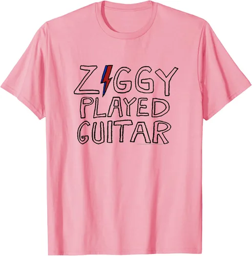 Vista 27 de David Bowie - Ziggy Played Guitar Sketch Lyric Camiseta Blanco