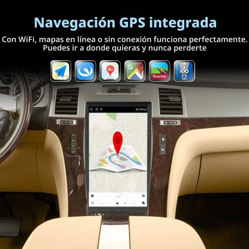 Vista 5 de 13.6 pulgadas Qualcomm Snapdragon Android Car Radio para Cadillac Escalade 2007 2008 2009 2010 2011 2012 2013 2014 Auto estéreo reemplazo