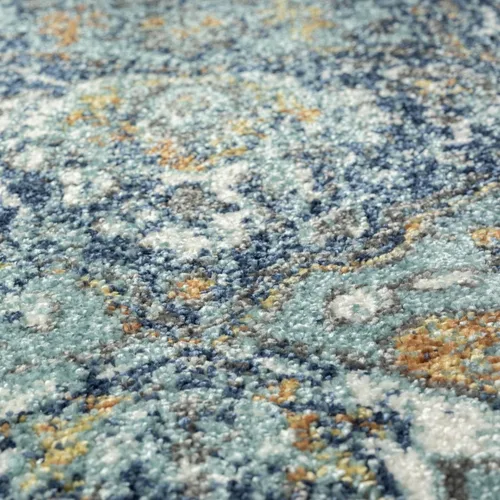 Vista 8 de Luxe Weavers 4620 Marine 2x3 - Alfombra floral envejecida