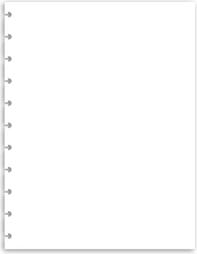 Vista 28 de Eleven Discs Papel Discbound, Hojas de Cuadrícula de Puntos Tamaño Junior - Repuestos Premium de 120gsm Peso Pesado para Cuaderno y Planificador - 8