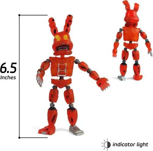 Vista 8 de Toysvill Inspirado en el juego Five Nights FNAF Colección Piratas Juego de 5 figuras de acción de Freddi