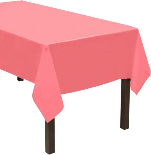 Vista 14 de Party Essentials ValuMost - Mantel de plástico disponible en 36 colores, 54 x 108 pulgadas, rojo