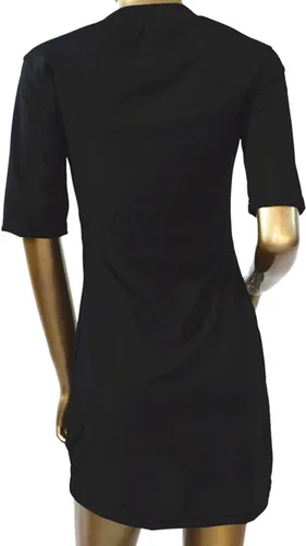 Vista 2 de Sexyshine Vestido sexy con cuello en V profundo para mujer, con cordones, mini camiseta, fiesta, club