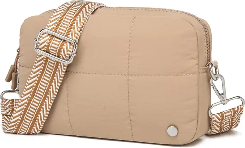 Vista 8 de JEEHAN - Bolsos bandolera acolchados para mujer, bolsos de hombro de diseño, monedero pequeño