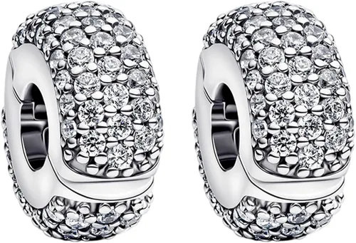 Vista 25 de Abalorios de plata de ley 925 para pulseras, dijes de amor y corazón, flor de cerezo, joyería para mujer