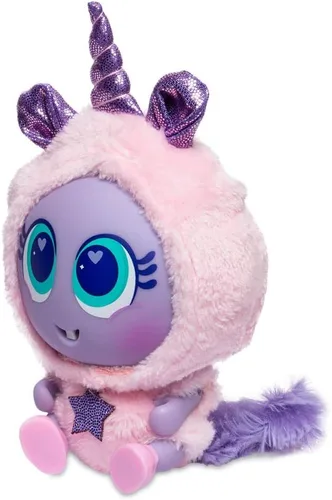 Vista 3 de Nerlie Distroller - Lindo disfraz de castor rosa con capucha de unicornio y zapatos rosados para muñeca Ksimerito Neonate