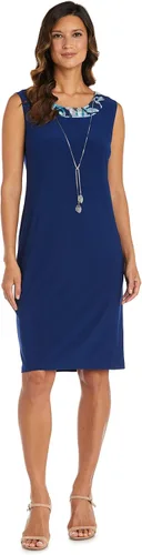 Vista 2 de R&M Richards Vestido de dos piezas con chaqueta de punto para mujer