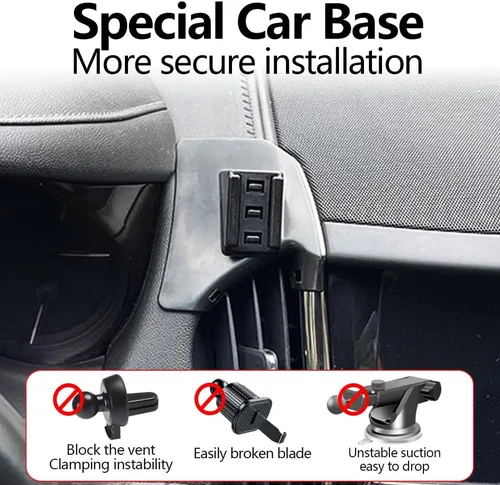 Vista 2 de Soporte para teléfono de coche para Cadillac ATS 2013 2014 2015 2016 2017 2018 Base de lujo rendimiento Premium Auto Accesorios Decoración