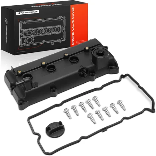 Vista 10 de Kit de cubierta de válvulas de motor A-Premium, con tapa de llenado de aceite y pernos y junta, compatible con Nissan Altima 2002-2006, Sentra