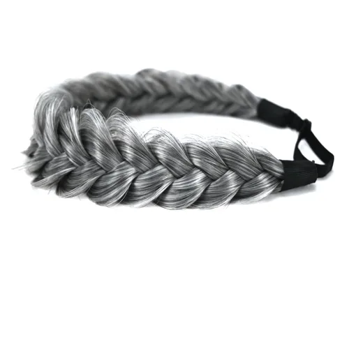 Vista 23 de Diadema Trenzada de 2 Hebras Despeinada Clásica Gruesa Trenzas Anchas Elástica Extensible de Calidad Sintética Diadema Trenzada para Mujeres Niñas