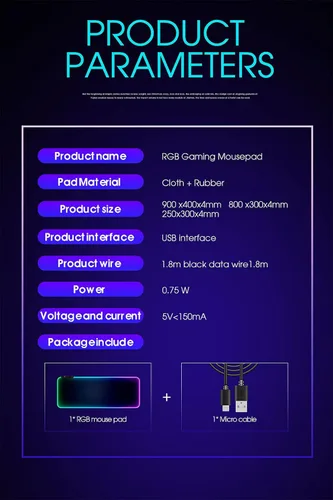 Vista 7 de Alfombrilla de mouse para videojuegos de anime Jujutsu con luz LED RGB, tapete de escritorio de anime Kaisen Boy Satoru Gojo XXL, alfombrilla