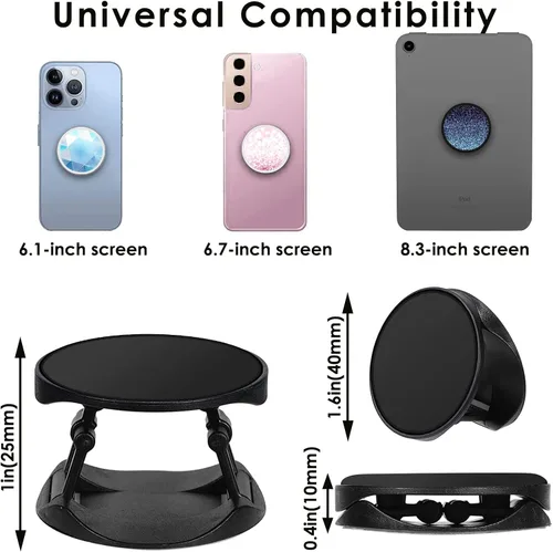 Vista 6 de Soporte De Teléfono Celular Plegable Expandiendo Zócalos De Teléfono Titular De Agarre De Dedo Para Smartphone