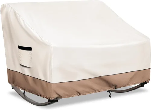Vista 18 de Funda para silla mecedora para exteriores, resistente 600D, funda de invierno para silla de patio de 27 pulgadas de ancho x 34 pulgadas