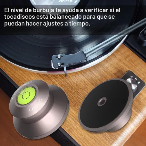 Vista 5 de Viborg LP190H Estabilizador de Peso de Disco para Tocadiscos 71x33mm 6.7oz (190g) Disco Abrazadera de Vinilo de Aluminio Hi-Fi para Reproductor