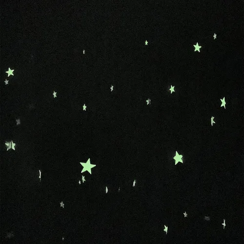 Vista 4 de BCBYou Mosquitera con estrellas fluorescentes que brillan en la oscuridad para bebés, niños y adultos, para cubrir la cuna, cama infantil, cama