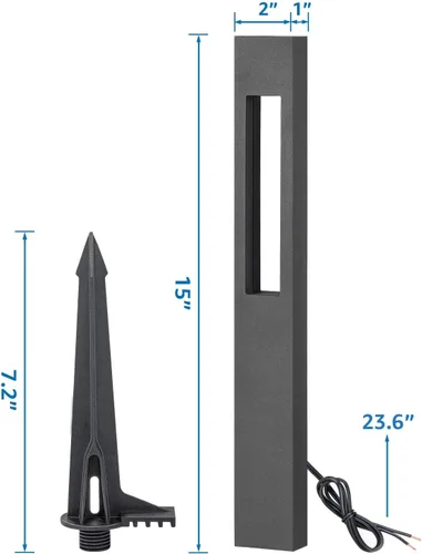 Vista 7 de SUNVIE Luces de sendero de bajo voltaje de 3 W, 3000 K, luces LED de paisaje de bajo voltaje, 12 V, impermeables, luces de sendero de paisaje
