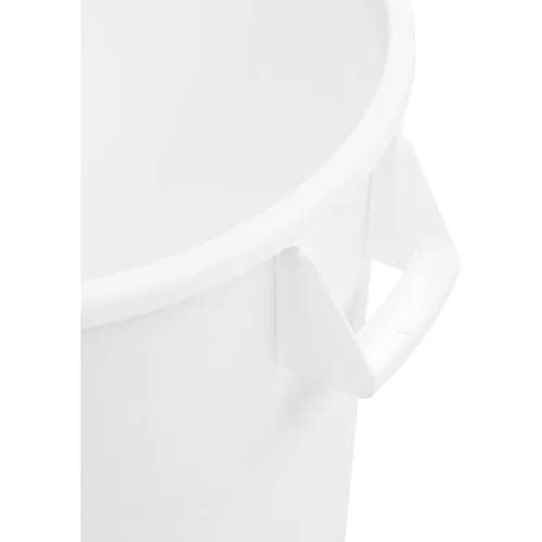Vista 4 de SPARTA Bronco Contenedor de basura redondo para desechos, 20 galones, color blanco, paquete de 6