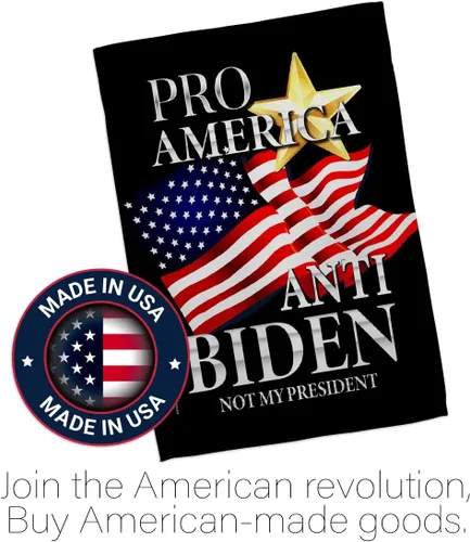 Vista 5 de Pro America - Paquete de bandera anti-Biden House de Estados Unidos, presidente político demócrata, fiesta de té republicana de Estados Unidos