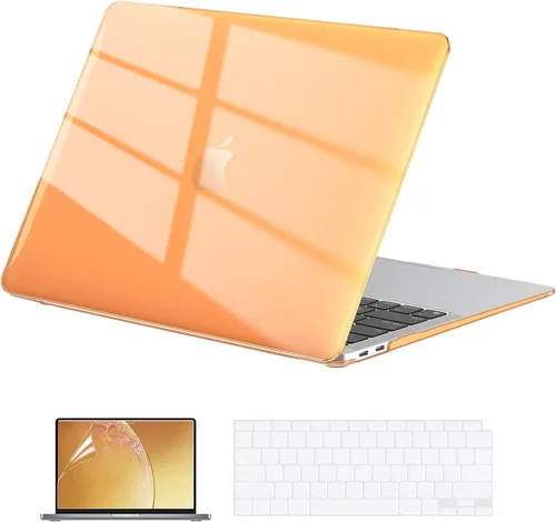 Vista 12 de EooCoo Funda rígida compatible con MacBook Air de 13.3 pulgadas M1 Chip 2021-2018 con pantalla Retina, funda protectora de plástico Air de 13.3