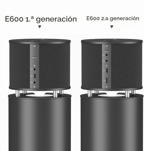 Vista 3 de ABRAMTEK Altavoz Bluetooth de 100 W, altavoz inalámbrico de alta potencia E600 con subwoofer de súper graves y sonido 360 para el hogar, oficina