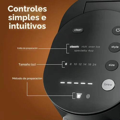 Vista 4 de [Usado] Ninja Cafetera Una sola porción Prepara con cápsulas de café y molidos Compatible con cápsulas de café K-Cup 4 estilos