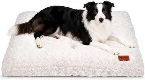 Vista 18 de Alfombrilla de cama para perro, suave y mullida, para jaula de perro, cama para perros pequeños, medianos y grandes, y gatos, lavable Marrón