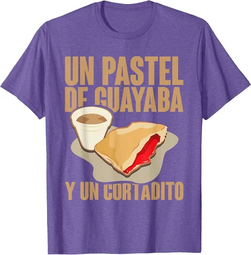 Vista 22 de Funny Cuban Coffee Guayaba Guava Breakfast T Shirt T-Shirt Asphalt Grey