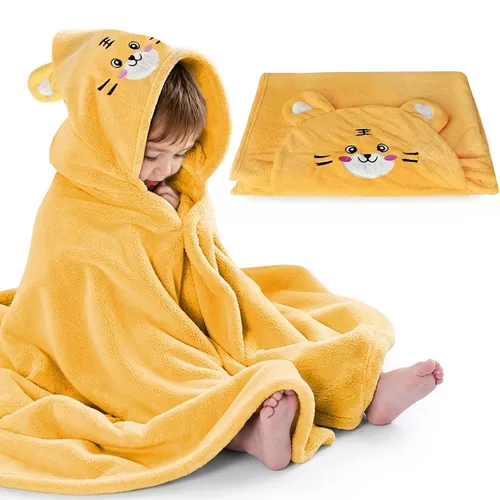 Vista 14 de ROMASA Toalla de Baño para Bebé con Capucha Ultra Suave y Absorbente Albornoz para Niños Pequeños Manta para Recién Nacidos Regalos de Baby Shower