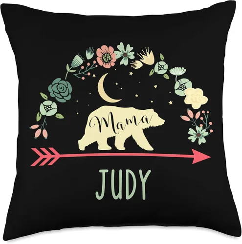 Vista 5 de Mama Bear Judy Name Gifts Judy Name Gift Personalizado Mama Bear Home Decor Throw Pillow 16x16, Multicolor