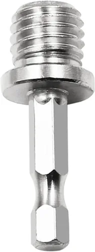 Vista 6 de Adaptador de taladro hexagonal Conector de carpintería M14 Llave eléctrica de división Adapta tu taladro eléctrico a alto par de enchufes de taladro