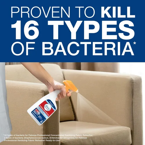 Vista 5 de P&G Professional - 37000721366 Febreze - Refrescante profesional de telas desinfectantes, repuesto desinfectante a granel para todas las telas