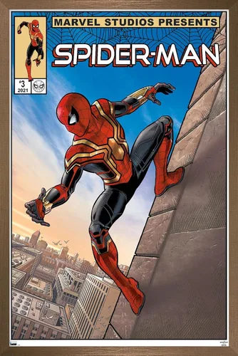 Vista 15 de Trends International Marvel Spider-Man: No Way Home - Póster de pared de cómic de pared, 22.4 pulgadas de largo x 14.7 pulgadas, versión enmarcada