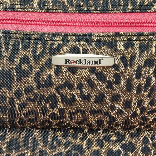 Vista 8 de Rockland juego de equipaje de dos piezas Pink Leopard F102-PINKLEOPARD
