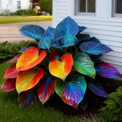 Vista 6 de Más de 365 semillas de Hosta para plantar plantas Hosta azules tolerantes a la sequía, raíces desnudas de Hosta perennes en forma de corazón