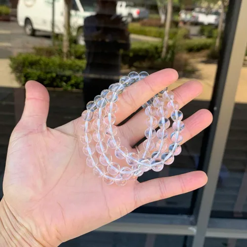 Vista 5 de Adabele 1pc Natural Stretch Gemstone Bracelet 8mm (0.31") Bead 7" to 8.5 inch Healing Crystal Energy Quartz Chakras Jewelry Women Men Girl Birthday