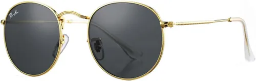 Vista 7 de Pro Acme Polarized Round Sunglasses Classic Retro Metal Frame